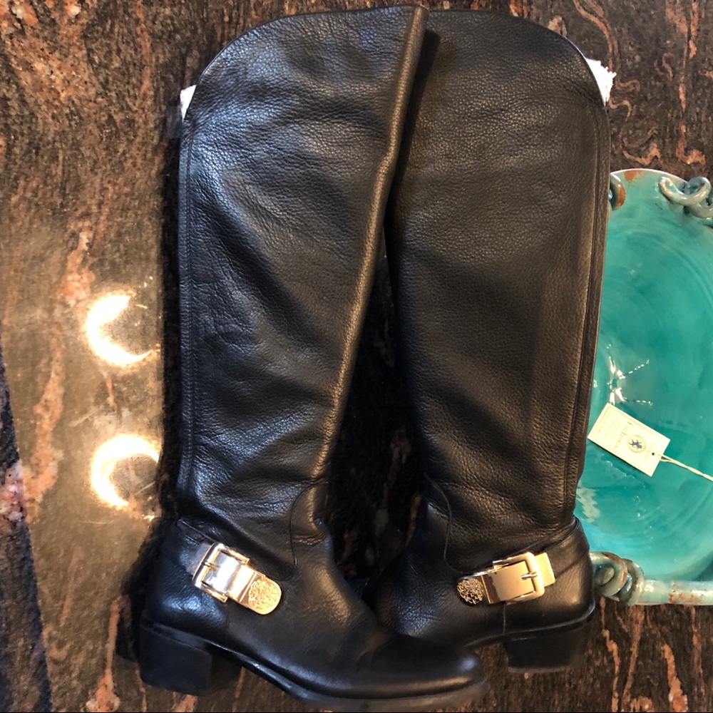 VINCE CAMUTO OTK LEATHER BOOTS